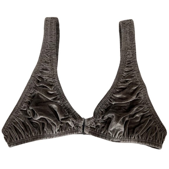 SKIMS Velvet Stretch Plunge Bra in Amethyst - Picture 3 of 12